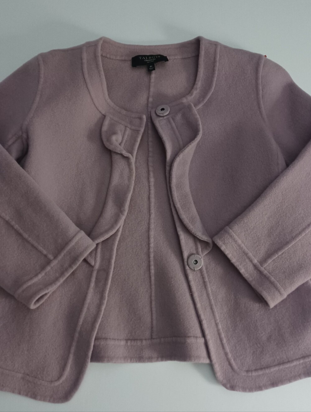 Talbots Wool Sweater Blazer Sz 8P
